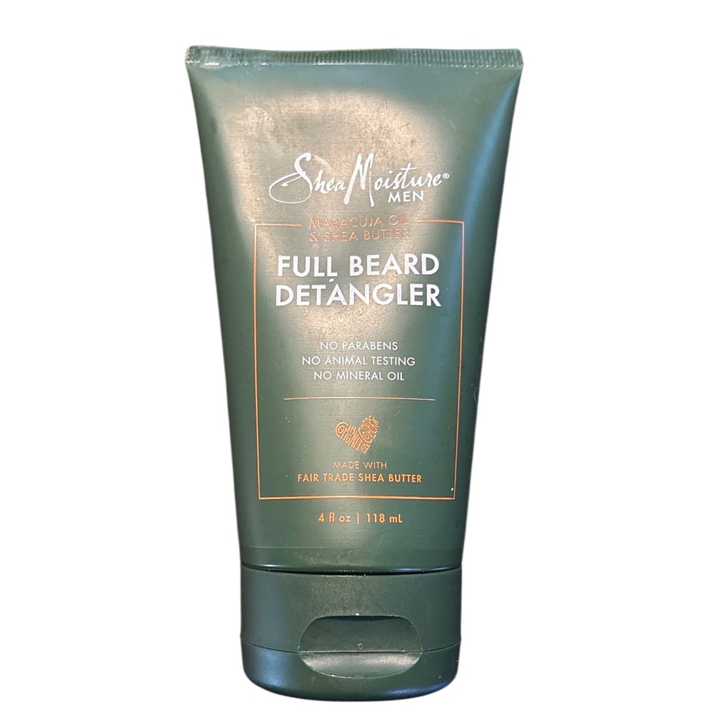 NEW SheaMoisture Men Full Beard Detangler Maracuja Shea Butter 4oz